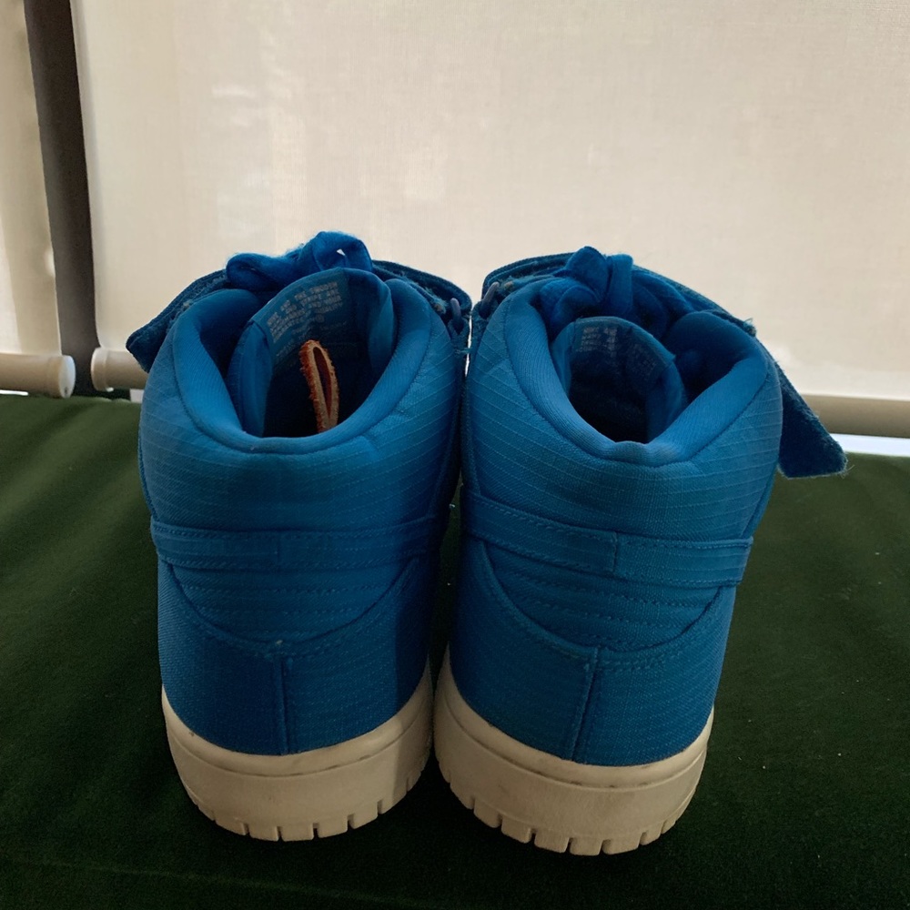 Blue Nike high tops